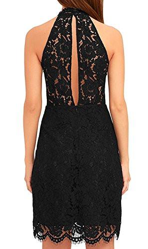 V’SHOW Women’s Cocktail Dress High Neck Lace Dresses for Special Occasions