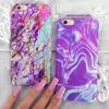 Electric Rainbow Marble iPhone Case
