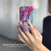 Electric Rainbow Marble iPhone Case