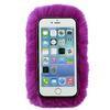 COZY FUR PHONE CASE PURPLE