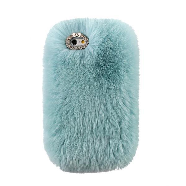 COZY FUR PHONE CASE MINT